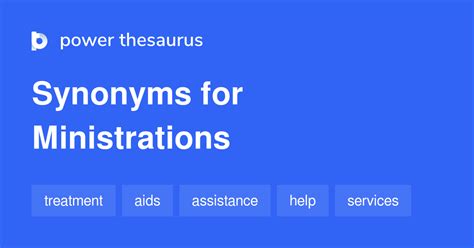 ministrations synonym